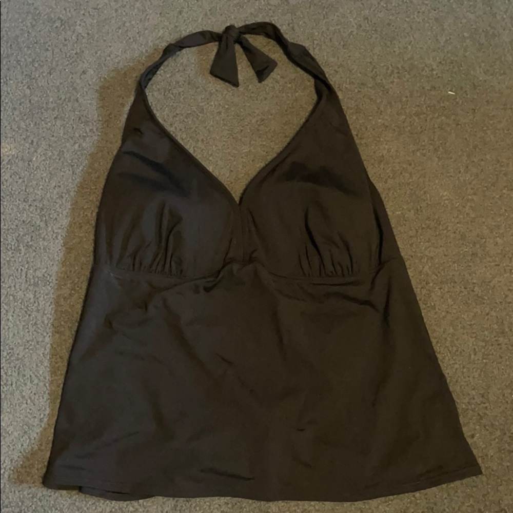 Land’s End Black Halter Top 18 Tankini